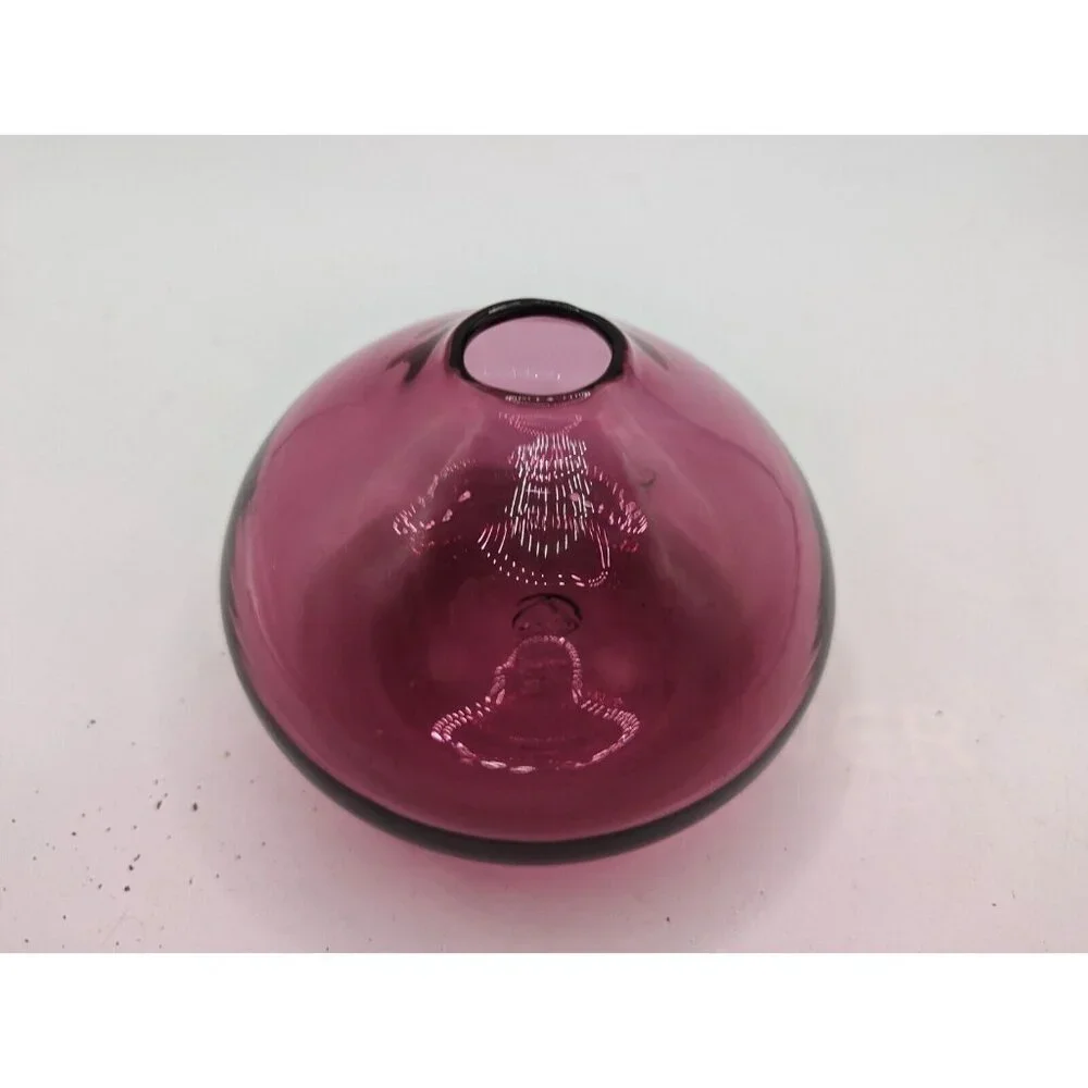 Amethyst Pioneer MCM glass vase Tear Drop Purple